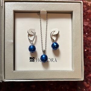 Honora Blue Earrings and Necklace set
